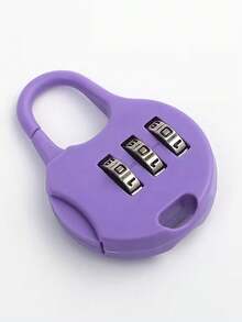 Mini Colorful Luggage Lock With Key, 3-Digit Combination Anti-Theft Lock, Portable Travel Luggage Lock, Suitable For Suitcases, Backpacks, Gym Bags And Lockers, Sturdy Metal Construction, Ideal For Travelers, Commuters And Outdoor Enthusiasts - Multicolor - View 7