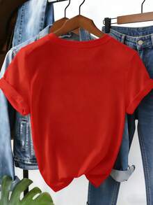 Women T-Shirts - Rot - View 3