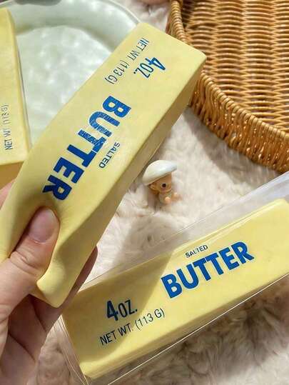 1/2 món đồ chơi bóp mềm hình bơ mặn, đồ chơi bóp mềm hình thức ăn chân thực, đồ chơi giảm căng thẳng, đồ chơi thư giãn dễ thương Kawaii dành cho người lớn, quà sinh nhật, quà tặng tiệc tùng, trang trí bàn làm việc, đồ chơi cảm giác, quà tặng Ngày của Cha/Mùa tựu trường/Ngày Quốc khánh