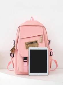 Large Capacity Multi-Functional Casual Commuter Backpack, Utility Style - Multicolor - View 2