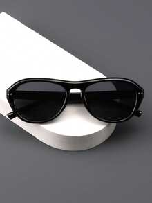 1 Pair Men's Single Bridge Round Rivet Retro Versatile Street Style Fashion Fashion Glasses - Multicolor - View 4