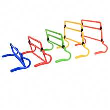 4pcs Adjustable Height Agility Training Hurdles - Made Of ABS Material, Curved Design For Stability And Durability, Multi-Height Speed Training Hurdles, Multi-Color Combination - Multicolor - View 4