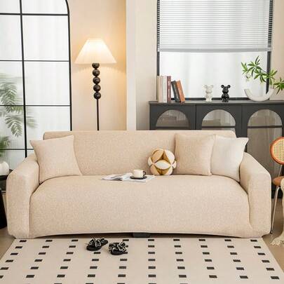 1 chiếc bọc ghế sofa dệt kim dày dặn, co giãn, họa tiết sọc, bảo vệ ghế sofa sang trọng, chống trượt, chống bụi và chống trầy xước, phù hợp cho mọi mùa, phòng ngủ, phòng khách, phòng học, văn phòng.