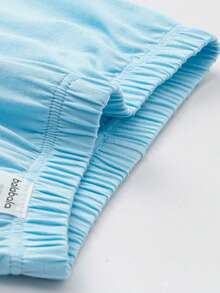 Balabala Bộ đồ ngủ mùa hè cho bé trai 2026, chất liệu cotton mềm mại, nhẹ, thoáng khí, kiểu dáng truyền thống. - tông màu xanh - Xem 5