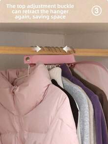 1pc Foldable Compressed Storage Bag, Reusable Garment Dust Cover, Large Capacity Organizer Bag Suitable For Travel, Moving, Wedding, Camping, RV, Closet, Home Essentials,Bedroom Room Decor,Back To School - Multicolor - View 3