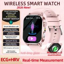 LIGE Smartwatch: Batteria ad alta capacità da 380mAh, Resistente all'acqua, Previsioni del tempo, Monitoraggio dell'attività, Monitoraggio del ciclo mestruale, Notifiche di chiamata, Riproduzione musicale - Uno smartwatch sportivo multifunzionale ed elegante per uomini e donne - Visualizzare 2