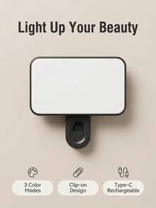 250mAh Portable LED Selfie Ring Light, 3 Lighting Modes, Clip-On Makeup Light For Phone, Computer, Video Call, Live Streaming, Photography, Perfect Christmas & Valentine's Day Gift, Room Decor - Ánh sáng ba màu - Xem 10