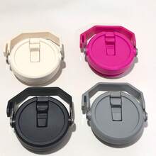 1pc 40oz Cup Lid With Handle, Fits 40oz Cups, Splash-Proof, Leak-Proof, Spill-Proof, Reusable, With Handle, Suitable For Various Cups - Multicolor - View 8