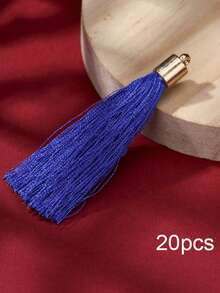 20pcs Metal Weighted Tassel Decorations - Smooth Vertical Tassels Suitable For DIY Phone Straps, Earrings And Clothing Accessories, Elegant Tassel Pendants For Handicrafts - Imitation Metal Weight Tassel - View 19