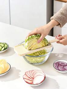 3件套蔬菜沙拉切片器套装,切丝器,切丝器,适用于卷心菜、生菜、紫甘蓝、黄瓜,多功能卷心菜切片器 - 彩色 - 查看 4