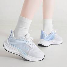 Teniși casual pentru femei la modă, design special al talpei, pantofi de mers eleganți și respirabili, suport confortabil, potriviți pentru purtare zilnică și fitness, pantofi sport, pantofi casual, stil elegant din plasă - Albastru - Vizualizare 8