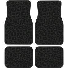 Car Mats Set Of 4 Leopard Print Pattern In Black, Charcoal Grey Floor Mats For Cars Universal Front Rear Vehicle Rugs Auto Accessories For Truck Sedan - Default - View 8