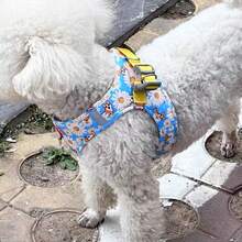2pcs Reflective Dog Harness And 1.5m Leash Set, Breathable Pet Chest Strap Harness Suitable For Small, Medium And Large Dogs, Puppy Chest Strap And Leash Accessory Set - Blue - View 6