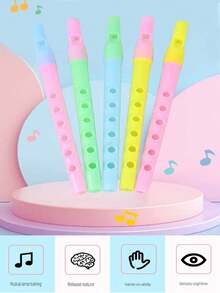 1/10/20 Kazoos, Flautas e Clarinetes de Festa, Cores Aleatórias. Itens Essenciais para Festas de Camping ao Ar Livre, Jogos e Atividades Interativas (Cores e Estilos Aleatórios). - Multicolorido - Visão 3