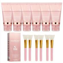 Collagen Overnight Peel-Off Mask (Buy 4 Sets, Get 2 Free). Formulated With Potent Collagen Ingredients, This Mask Deeply Penetrates The Pores To Effectively Minimize Their Appearance, Boost Elasticity, Smooth Wrinkles, Address Sagging Pores, And-By Moisturizing And Firming The Skin-Alleviate Signs Of Skin Laxity. (Plus: Receive 6 Additional Jelly Brushes As A Bonus Gift.) - Bộ 6 cái - Xem 12