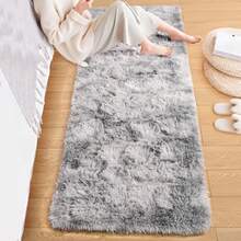 Runner Rug for Dorm College Apartment Bedroom 2x6 Feet Shag Area Rug with Upgrade Non Slip Light Grey Fluffy Carpet Runner for Hallway Fuzzy Soft Rugs for Boys Bedroom Decor - 2 x 6 rectangular - Ver 2