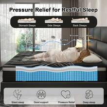 Duchess 12 / 14 Inch  Medium Firm Hybrid Mattress In A Box  – Twin, Full, Queen, King Gel Memory Foam Pocket Spring Fiberglass-Free - 14 Inches - View 8