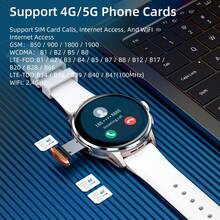 LOKMAT APPLLP 3 Smartwatch 1.6 Inch AMOLED Screen 480*480 Resolution Compatible SIM Card Support 2G/3G/4G/5G Phone Cards Independent Calls Wi-Fi Music Playback Games Phone Watch HD Dual Camera Android Phone Watch Can Download Third-Party APP Applications - View 4