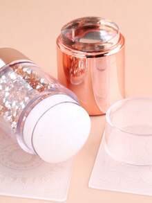 1 khuôn dập móng tay silicon hai lớp, dụng cụ đẩy và gạt móng tay silicon trong suốt và trắng, thích hợp cho bộ dụng cụ tự làm móng kiểu Pháp, bộ dụng cụ dập móng nghệ thuật, dụng cụ làm móng cho mùa tựu trường, dụng cụ làm móng. - Rượu sâm banh - Xem 10