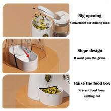 2-In-1 Automatic Hamster Water & Food Dispenser, Small Pet Self-Feeding & Drinking Station, Battery-Free - View 6