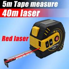 2-In-1 Laser Distance Meter - 16ft Tape Measure, 131FT/262FT Laser Distance, USB Charging, LCD Display Pythagoras, Area, Volume, Ft/Ft+In/In/M Unit Switch Digital Rangefinder, Suitable For Home Decoration And Building Surveying - Red Light - View 11