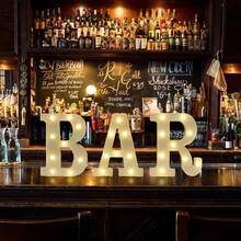 3 tiras de luces LED - Alimentadas por batería (pilas AA no incluidas), iluminación decorativa para el hogar para bar, fiesta, Navidad, cumpleaños, boda, graduación - Luz blanca cálida - Ver 4