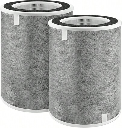 2 Pack Premium Replacement Filters For Air Purifier, Compatible With Shark HP200 Series, HE2FKBAS