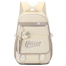 Large Capacity Multi-Layer Backpack, Lightweight Travel Bag For Middle/High School & College Students, Backpack With Cute Moon Pendant, Multi-Pocket Multi-Function Backpack - Multicolor - View 13