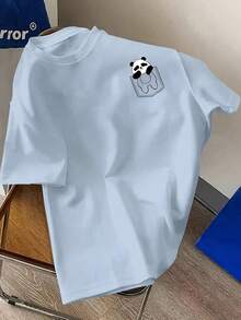 SummerMen's Casual Sports T-Shirt A861Loose And Comfortablesummer Tops - 桃 - 查看 11
