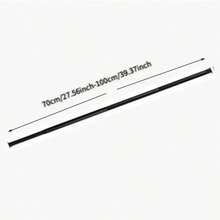 No Drill Shower Curtain Rod, Kitchen Curtain Rod, Black Adjustable Closet Rod, Closet, Laundry Room, Room Divider Curtain Rod, Bathroom, RV, Living Room, Drying Rack, Balcony Bedroom Curtain Rod, Towel Rack - Black - View 14