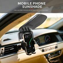 1Pc-Black Car Phone Holder With Sun Visor, Anti-Glare GPS Navigation Phone Mount, Suitable For Car Dashboard And Windshield, 360° Adjustable Suction Cup Phone Holder, Universal Fit For Multiple Smartphones, Ride-Share Driver Accessories, Delivery Driver Phone Mount - Multiple Styles - View 2