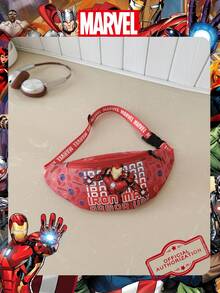 Marvel 1个漫威官方授权钢铁侠图案腰包，多功能斜挎包，男童休闲单肩包，轻便可调节肩带胸包，卡通零钱包，臀包，适合男孩、年轻粉丝、学生，完美适用于日常上学、户外玩耍、主题公园游玩、假日旅行、运动。 - 彩色 - 查看 13