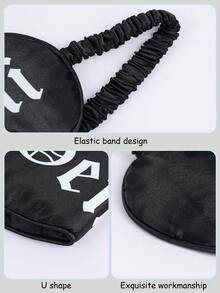 12 Constellation Print Bonnet & Eye Mask - A - View 7