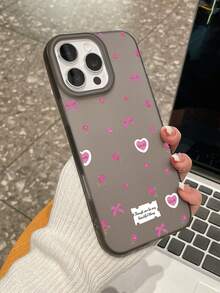 3 piezas Estuche de teléfono con estilo de niña dulce Y2K, con lazo floral, cubierta protectora suave de TPU semi-transparente mate anti-caída, estampado completo de patrón de rosa y corazón, 3 colores y patrones diferentes, compatible con la serie , adecuado como regalo de cumpleaños, uso diario para mujeres/estudiantes - Multicolor - Ver 6