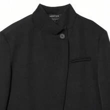 Camellia Spring New European And American Style Blended Fabric Blazer For Women Black Fall - Black - View 5