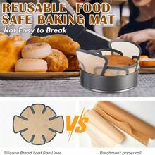 1/3pcs Reusable Silicone Toast Mold Liners, Fit For 9"X5" Toast Baking Pan, Suitable For DIY Baking, Home Events, Birthday Parties, Holidays And Celebrations - View 8