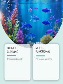 3 piezas Esponja multiusos para limpieza de acuario, bloques de limpieza de acuario, refresca sin esfuerzo, elimina algas y suciedad sin dañar el tanque, herramienta de limpieza de acuario reutilizable - A-azul - Ver 5
