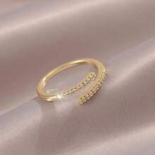 Adjustable Size Fashionable Cute Girl Rings, Copper Alloy Micro-Inlaid, Classic European, American, Japanese And Korean Style - Multicolor - View 7