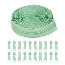 1 Set, #5 Nylon Zipper (Zipper Length 177 Inches/4.5 Meters) + 20 Zipper Pulls, 20 Colors Available, Suitable For Clothing, Bags, Sewing Replacement And More - 5nl+20cpt - View 7