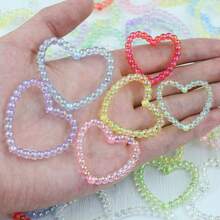 10-20pcs Onion Rings, Heart Shaped Rings, Acrylic Beads, DIY Jewelry Making Materials For Necklaces, Earrings, Bracelets - DIY Heart-shaped Onion Rings - View 6