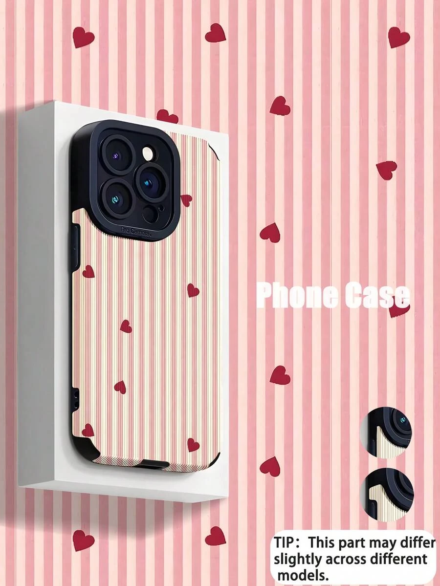 1 chiếc ốp lưng điện thoại cao cấp mềm mại, chống rơi, họa tiết trái tim đỏ sọc dọc tối giản, thích hợp làm quà tặng sinh nhật/ngày lễ cho bạn bè, gia đình, người yêu. Phù hợp với các dòng điện thoại: IPhone17/IPhone17 Air/IPhone17pro/IPhone17pro Max/IPhone16/IPhone16 Plus/IPhone16pro/IPhone16pro Max/IPhone15/IPhone15 Plus/IPhone15pro - Nhiều màu - Xem 1