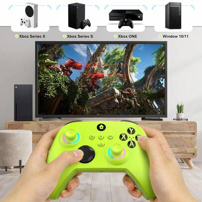 This Wireless Controller, Compatible With Multiple Devices, Features RGB LED Lighting, Mappable Buttons, And Comes With A 2.4GHz Wireless Adapter, Making It An Ideal Gift Choice.