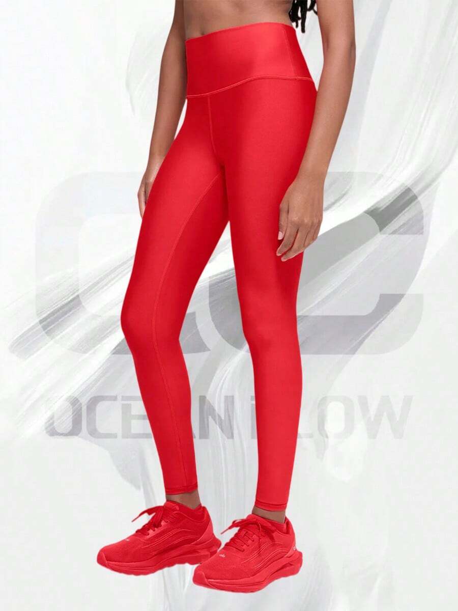 Airlift Winter Warm High-Waist Legging - 鮮紅色 - 查看 1