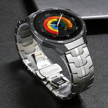 22毫米优质钛金属表带，适用于华为Watch GT6 Pro/GT6/GT5/Pro4 Pro 46毫米、Watch 4/4 Pro 46毫米、GTR 4/3/2 47毫米、小米Watch S4 46毫米、S4 Sport/S3/Color 2升级配件、Forerunner 935、945、945 LTE、955/955 Solar、965、Fenix 7、Fenix 7 Pro、Fenix 8智能手表表带，男女皆宜。 - 鈦色 - 查看 1