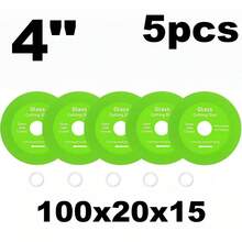 1pc/3pcs/5pcs 4-Inch Glass Cutting Disc, Multi-Functional Ultra-Thin Diamond Saw Blade For Cutting Bottles, Ceramics, Jade, Tiles, Slabs - A - View 10