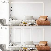 Self-Adhesive Mirror Frame Decorative Strips, Faux Plaster Wall Decorative Strips - B - View 9