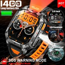 GUHUAVMI 2026 New Outdoor Sports Smart Watch For Men, 1400mAh Ultra-Large Battery, 90 Days Standby, With Powerful LED Flashlight, 2.01-Inch HD Full Touch Screen, IPX8 Waterproof, Bluetooth Calling, Voice Assistant, Reminder Functions, 100+ Sports Modes, Fitness Tracking, Men's Sports Smart Watch, Compatible With IPhone And Android, Suitable For Outdoor Hiking, Camping, Cycling And More - View 18