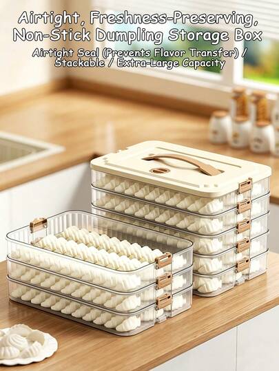 1 hộp đựng thực phẩm giữ tươi với khóa cài hai bên - Hộp đựng thực phẩm "Đồng hồ la bàn". Thiết kế xếp chồng được; Lý tưởng để đựng bánh bao, bít tết và món tráng miệng. Thích hợp cho tủ lạnh, tủ đông, nhà bếp và khu vực ăn uống - Một dụng cụ sắp xếp bữa ăn tiện lợi.