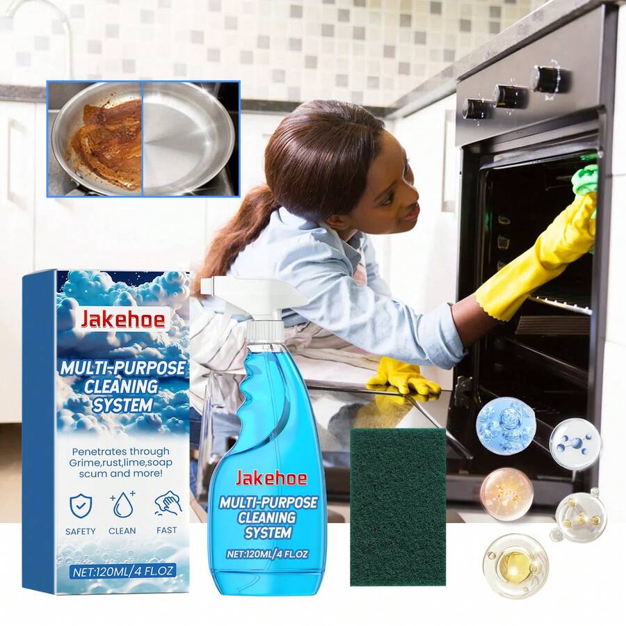 Limpiador Multiusos en Spray Limpiador de Uso General con Espuma Activa Elimina Grasa Sarro Óxido y Residuos de Jabón Limpia Profundamente Superficies Fórmula Segura Rápida y Eficaz Ideal para Hogar Cocina y Baño