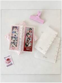 Album ảnh thẻ thần tượng K-Pop - Album ảnh nhựa có 10 khe đựng thẻ, bộ văn phòng phẩm, đồ dùng học tập, đồ dùng học tập - Hình chữ nhật - Xem 5